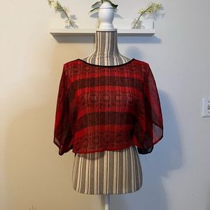Selena Gomez poncho with lace back. Size XS.❤️